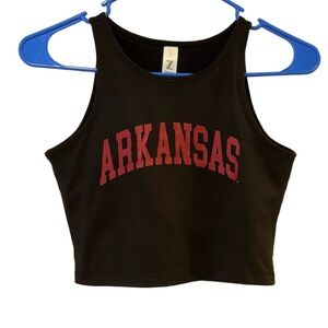 NWOT ZooZatz Arkansas Razorbacks Crop Tank Top – Size Small